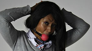 ball gagged schoolgirl Dani Hunt